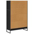 vidaXL Knižnica 80 x 30 x 121 cm Kompozitné drevo Čierny dub