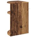 vidaXL Koncový stôl Staré drevo 39,7 x 39,7 x 60 cm Kompozitné drevo