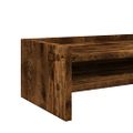 vidaXL Stojan na monitor dymový dub 42x24x16 cm kompozitné drevo