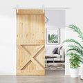 vidaXL Posuvné dvere Prírodná a biela 90 x 210 cm