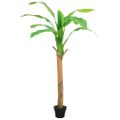 vidaXL Umelý banánovník s kvetináčom 180 cm zelený