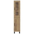 vidaXL Highboard Remeselný dub 34,5 x 34 x 180 cm Kompozitné drevo