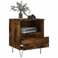 vidaXL Nočný stolík dymový dub 40x35x50 cm kompozitné drevo
