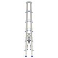 vidaXL 6-stupňový hliníkový obojstranný rebrík 136 cm