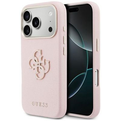 Guess HC PU FW RESIN LOGO PINK puzdro pre iPhone 17 Pro Max 6,9"