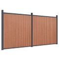 vidaXL Plotový panel hnedý 353x186 cm WPC