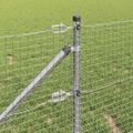 vidaXL Zváraný drôtový plot s hrotmi 10 x 0,5 m Pozinkovaná oceľ