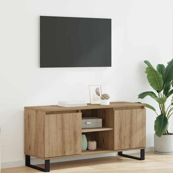vidaXL TV skrinka Remeselný dub 104 x 35 x 50 cm Kompozitné drevo