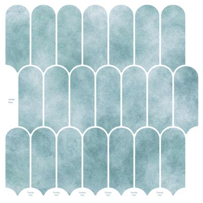 vidaXL Dlaždica s perím 50 pcs Zelená 30 x 30 cm Polyuretán a PET