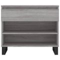 vidaXL Botník sivý dub sonoma 70x36x60 cm spracované drevo