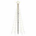vidaXL LED vianočný stromček s hrotmi 220 LED teplá biela 180 cm