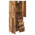 vidaXL Highboard 2 ks Staré drevo 69,5 x 34 x 180 cm Kompozitné drevo