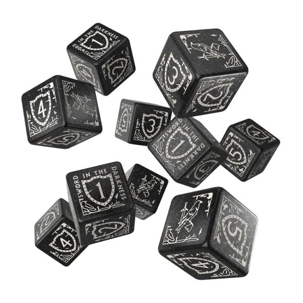Sada šesťstranných kociek Game of Thrones - Night s Watch (10 ks)