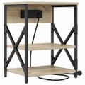 vidaXL Nočný stolík Sonoma dub 41 x 31 x 51 cm Kompozitné drevo