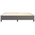 vidaXL Posteľný rám s boxspringom sivý 200x200 cm umelá koža