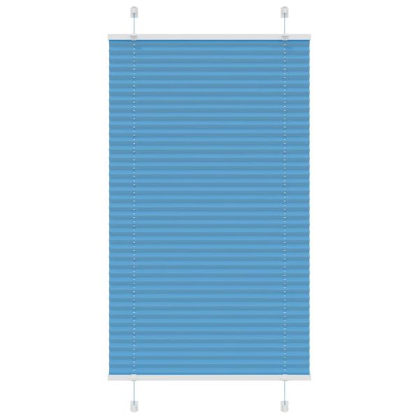 vidaXL Plisovaná roleta modrá 80x100 cm šírka látky 79,4 cm polyester