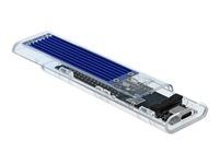 Kryt úložiska - M.2 NVMe Card - USB-C - priehľadná