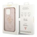 Puzdro Guess pre iPhone 15 Pro Max 6,7" GUHCP15X4GMGPI ružové tvrdé puzdro 4G Big Metal Logo