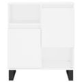 vidaXL Komoda biela 60x35x70 cm spracované drevo