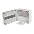 Rozvádzač FlatBOX 5913 IP65, 13mod., na omietku, priehľadné dvierka, 220x270x121mm