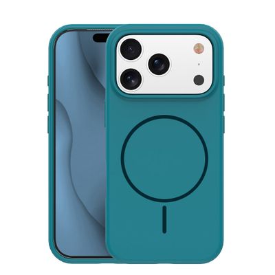 Silicone Thin Mag case for iPhone 17 6,3" / 18 6,3" turquoise