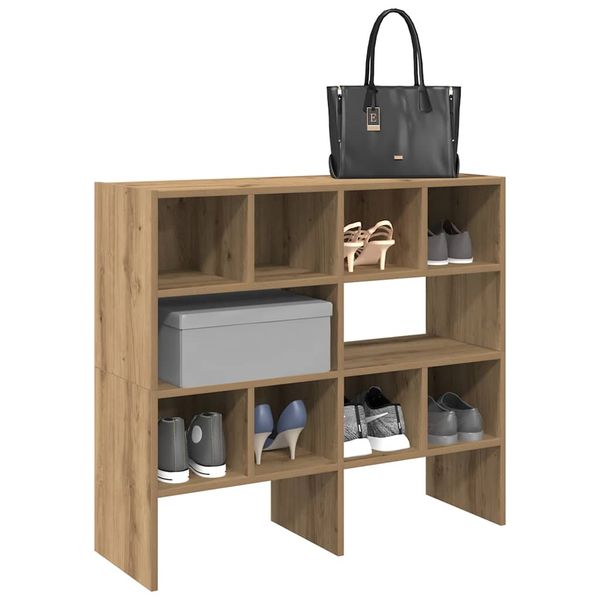 vidaXL Stojany na topánky 2 ks stohovateľné dub artisan 89,5x30x40 cm