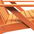 vidaXL záhradná stolička Adirondack vosk hnedá masívna borovica
