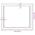 vidaXL Kúpeľňová doska bledohnedá 60x50x(2-4) cm ošetrený masív