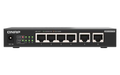 QNAP switch QSW-2104-2T-R2 (4x 2,5GbE RJ45 a 2x 10GbE RJ45)