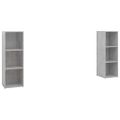 vidaXL TV skrinky 2 ks betónové sivé 107x35x37 cm drevotrieska