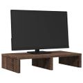 vidaXL Stojan na monitor hnedý dub 50x27x10 cm kompozitné drevo