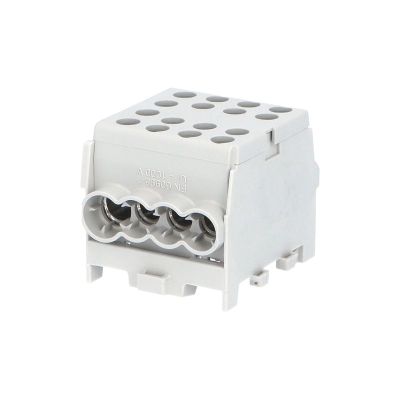 Svorkovnica rozbočovacia HLAK 35-1/6 M2 GR, 125A, 1pól., AL/CU, IP20, sivá, na DIN /2080183
