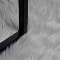 vidaXL Koberec z umelého ovčieho kožucha TAFALLA Sivá 50 x 80 cm