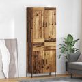 vidaXL Highboard 2 ks Staré drevo 69,5 x 34 x 180 cm Kompozitné drevo