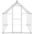 vidaXL Skleník so základovým rámom strieborný 334x169x195 cm hliník