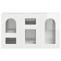 vidaXL Servírovacia skriňa ELST Vysoký lesk bielej 100 x 35 x 59 cm