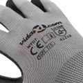 vidaXL Pracovné rukavice 24 ks Šedá a čierna 7 / S Polyester