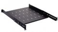 Polica do racku NEKU 1U 19" 450mm, nastaviteľná, čierna Police do racku NEKU 1U 19" 450mm, nastaviteľná, čierna