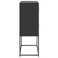 vidaXL Komoda čierna 68,5x38,5x107 cm oceľ
