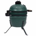 vidaXL 2 v 1 Kamado gril s udiarňou keramika 56 cm zelený