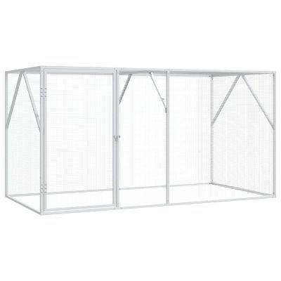 vidaXL Klietka pre vtákov Antracit 208 x 102 x 108 cm Pozinkovaná oceľ