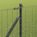 vidaXL Európsky plot s hrotmi 10 x 1,6 m PVC potiahnutá oceľ Sivá