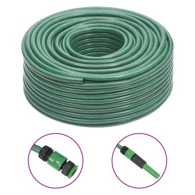 vidaXL Záhradná hadica so sadou armatúr, zelená 0,5" 100 m, PVC
