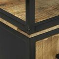 vidaXL Highboard Hnedá 70 x 35 x 180 cm Masívne mango drevo