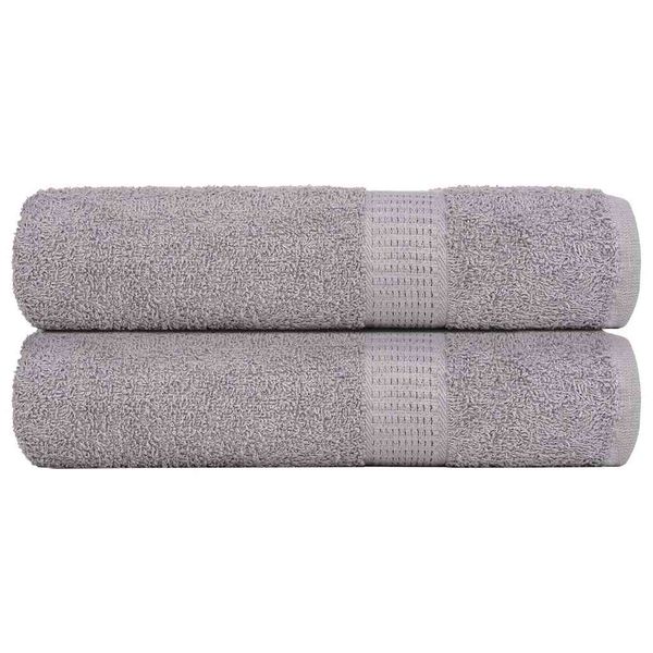 vidaXL Utierky na ruky FROGN 2 ks sivé 50x100 cm 360 g/m²