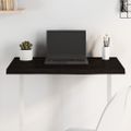 vidaXL Stolová doska tmavohnedá 80x40x(2-4) cm ošetrený dubový masív