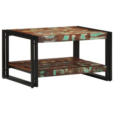 VidaXL Konferenčný stolík Viacfarebný 70x50x38cm Rekultivované masívne