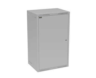 Rozvádzač nástenný GrandN 20U 450 mm, dvere plech, RAL 7035, GrandN-20U-645-21-G