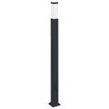 vidaXL Stĺpikové svetlá so zásuvkou 3 ks 110 cm čierne IP44