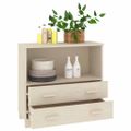 vidaXL Komoda HAMAR, medovo hnedá 85x35x80 cm, borovicový masív